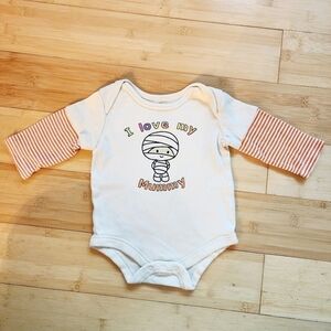 "I Love My Mummy" Long Sleeve Halloween Graphic Onesie Baby Infant 3-6M EUC 👻🎃
